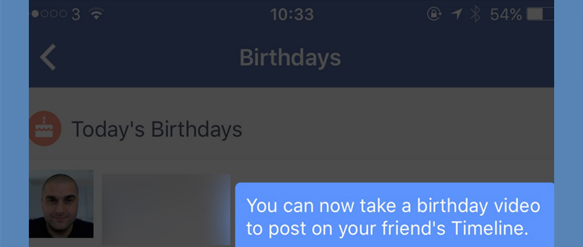Facebook sẽ cho phép người dùng chúc mừng sinh nhật bạn bè thông qua video